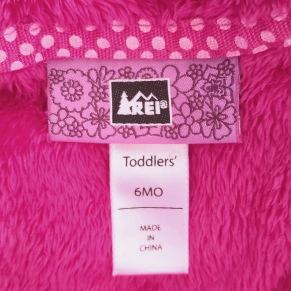 Infant Girl's 6 Month REI Full-Zip Fleece Bunting - Picture 4 of 4